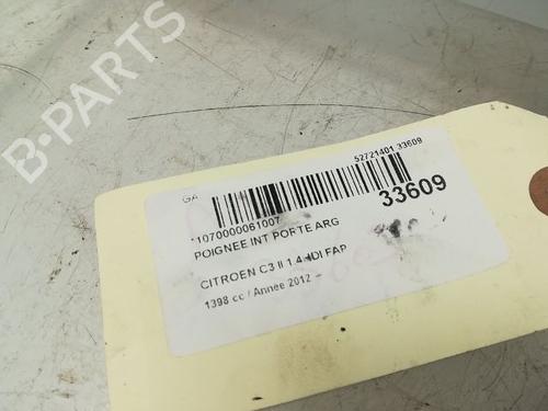 Used Rear left interior door handle CITROËN C3 II (SC_) 1.4 HDi 70 (SC8HZC, SC8HR0, SC8HP4) (68 hp) 9594992