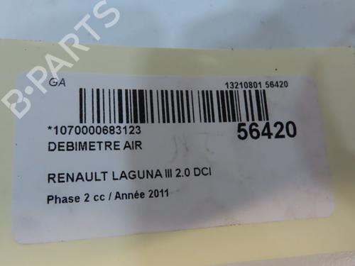 Used Mass air flow sensor Mass air flow sensor RENAULT LAGUNA III (BT0/1) 2.0 dCi (BT07, BT0J, BT14, BT1A, BT1S) (131 hp) 31030150 31030150
