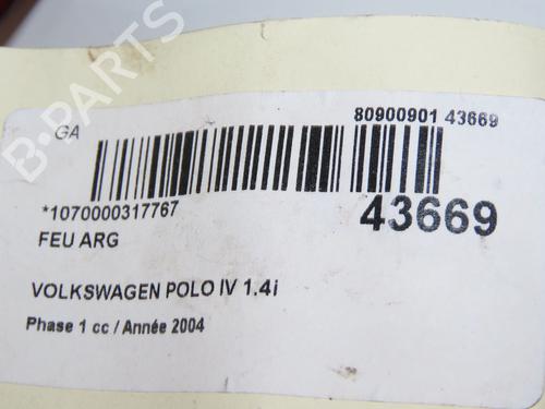 Used Left taillight VW POLO IV (9N_, 9A_) 1.4 16V (75 hp) 23178062