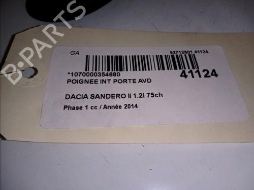 Used Front right interior door handle DACIA SANDERO II 1.2 (75 hp) 10189920