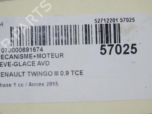 Used Front right window mechanism Front right window mechanism RENAULT TWINGO III (BCM_, BCA_) 0.9 TCe 90 (BCM9, BCM2) (90 hp) 36682321 36682321