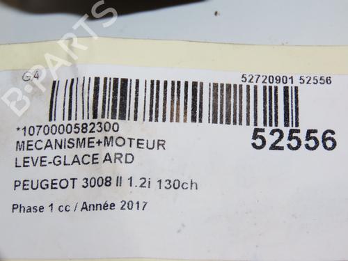 Rear right window mechanism PEUGEOT 3008 II SUV (MC_, MR_, MJ_, M4_) 1.2 THP/ PureTech 130 (MRHNSM, MRHNSU, MRHNSJ, MRHNYW,... | BP26443096C25 