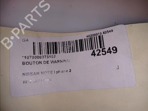 Used Warning switch NISSAN NOTE (E11, NE11) 1.6 (110 hp) 11100749
