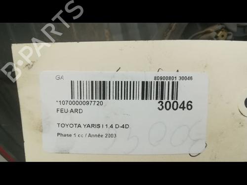 Used Right taillight Right taillight TOYOTA YARIS (_P1_) 1.4 D-4D (NLP10_, NLP10R) (75 hp) 36495789 36495789