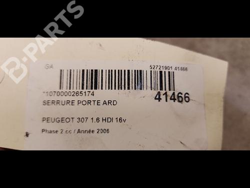 Rear right lock PEUGEOT 307 (3A/C) 1.6 HDi 110 | BP9612051C99 