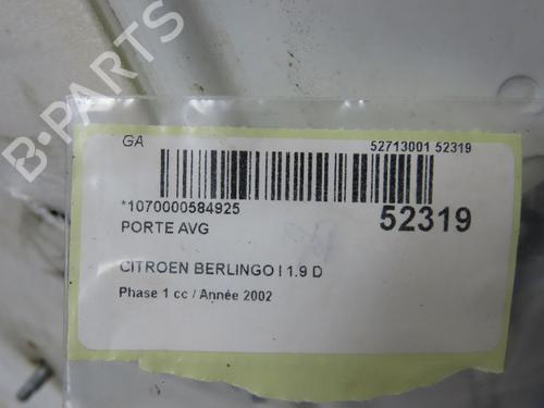 Left front door CITROËN BERLINGO / BERLINGO FIRST Box Body/MPV (M_) 1.9 D 70 (MBWJZ, MCWJZ) | BP24358994C2 