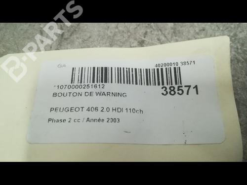 Warning switch PEUGEOT 406 (8B) 2.0 HDI 110 | BP9609870I22 