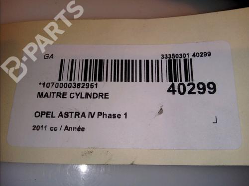 Brake master cylinder OPEL ASTRA J (P10) 1.7 CDTI (68) | BP11921369M77 