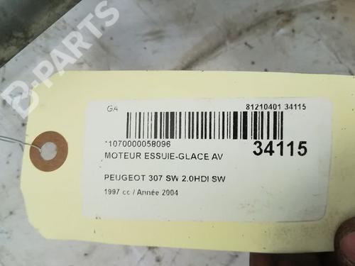 Front wiper motor PEUGEOT 307 SW (3H) 2.0 HDI 110 | BP9594731M29 