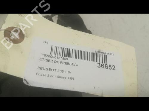 Used Left front brake caliper PEUGEOT 306 Hatchback (7A, 7C, N3, N5) 1.6 (89 hp) 14878163