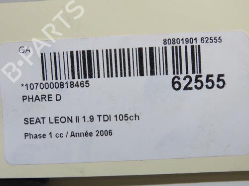 Right headlight SEAT LEON (1P1) 1.9 TDI | BP40050891C29 - Image 6
