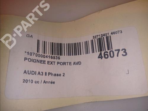 Front right exterior door handle AUDI A3 (8P1) 2.0 TDI 16V | BP11921445C129 