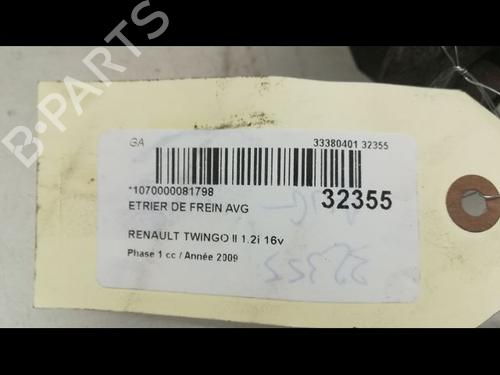 Used Left front brake caliper RENAULT TWINGO II (CN0_) 1.2 16V (CN0K, CN0V, CN0A) (76 hp) 14877948