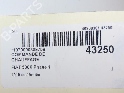 Climate control FIAT 500X (334_) 1.3 (334.AXR11) | BP29441720I5 