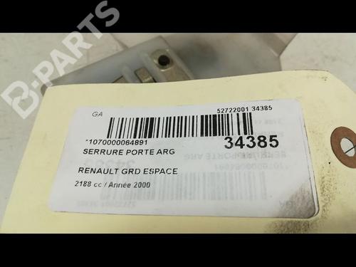 Rear left lock RENAULT ESPACE III (JE0_) 2.2 12V TD (JE0E, JE0H, JE0P) | BP9595607C100 