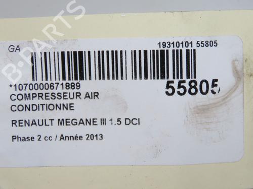 Used AC compressor RENAULT MEGANE III Hatchback (BZ0/1_, B3_) 1.5 dCi (BZ09, BZ0D, BZ1W, BZ29, BZ14) (110 hp) 31242453