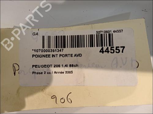Used Front right interior door handle Front right interior door handle PEUGEOT 206 Hatchback (2A/C) 1.4 16V (88 hp) 11102374 11102374