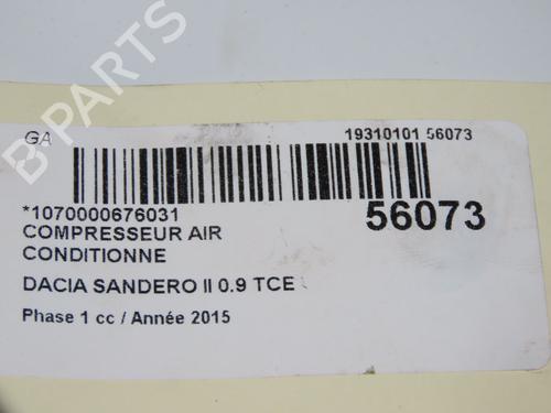 Klimakompressor DACIA SANDERO II TCe 90 (B8M1, B8MA, B8AC) | BP31284220M34