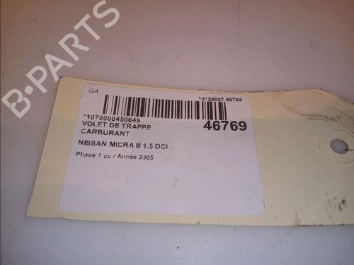 Fuel flap NISSAN MICRA III (K12) 1.5 dCi | BP14950111C131 