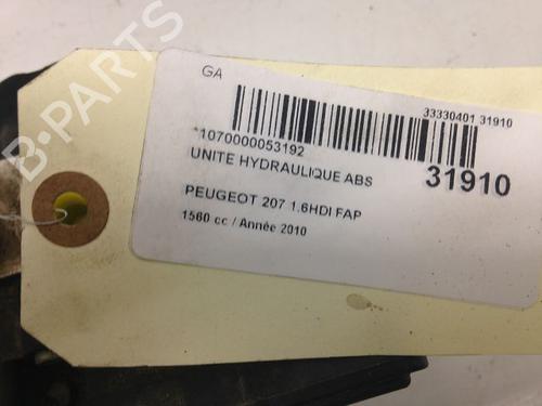 Used ABS pump PEUGEOT 207 (WA_, WC_) 1.6 HDi (92 hp) 23173565