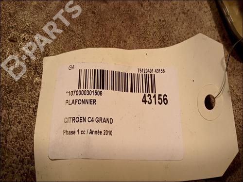 Interior roof light CITROËN C4 Grand Picasso I (UA_) 1.6 HDi | BP9616641I8