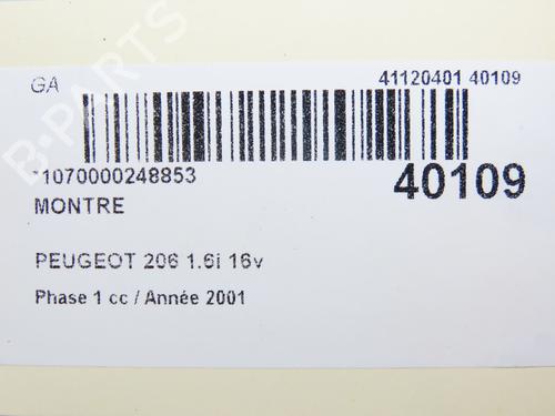 Used Display monitor PEUGEOT 206 Hatchback (2A/C) 1.6 16V (109 hp) 23174918