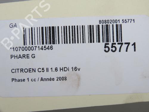 Left headlight CITROËN C5 III (RD_) 1.6 HDi 110 (RD9HZC) | BP36657771C28 - Image 5