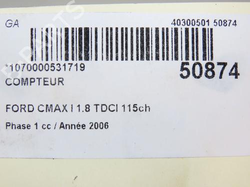 Quadrante FORD FOCUS C-MAX (DM2) 1.8 TDCi (115 hp) 23174884