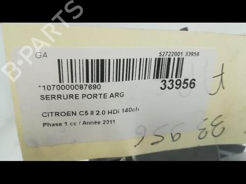 Used Rear left lock Rear left lock CITROËN C5 III (RD_) 2.0 HDi 165 (RDRHHA, RDRHH8) (163 hp) 9596600 9596600