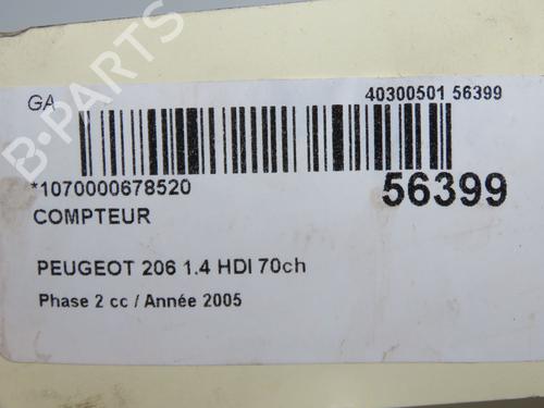 Quadrante PEUGEOT 206+ (2L_, 2M_) 1.4 HDi eco 70 (68 hp) 32150773