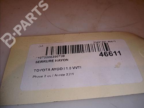 Tailgate lock TOYOTA AYGO (_B1_) 1.0 (KGB10_, KGB10R) | BP12128859C101 