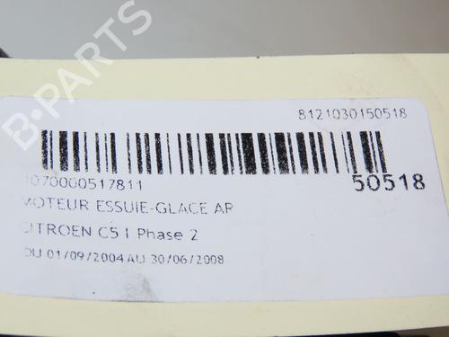 Used Rear wiper motor CITROËN C5 II Break (RE_) 1.6 HDi (RE9HZC, RE9HYB) (109 hp) 23178284