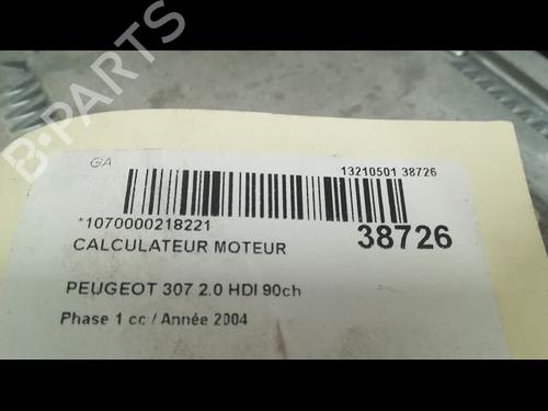 Engine control unit (ECU) PEUGEOT 307 (3A/C) 2.0 HDi 90 | BP9606246M57 