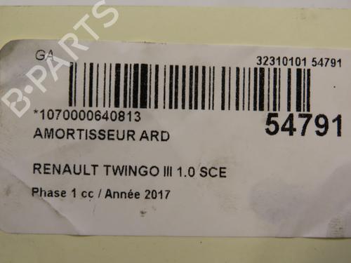 Høyre bak støtdemper RENAULT TWINGO III (BCM_, BCA_) 1.0 SCe 70 (BCMB) (69 hp) 28829889