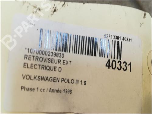Right mirror VW POLO III (6N1) 75 1.6 | BP9608631C27 