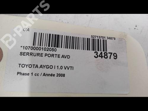 Front right lock TOYOTA AYGO (_B1_) 1.0 (KGB10_, KGB10R) | BP9597306C97 