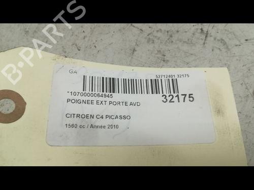 Used Front right exterior door handle CITROËN C4 Picasso I MPV (UD_) 1.6 HDi (109 hp) 9595318