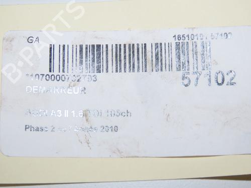 Used Starter Starter AUDI A3 Sportback (8PA) 1.6 TDI (105 hp) 33188150 33188150