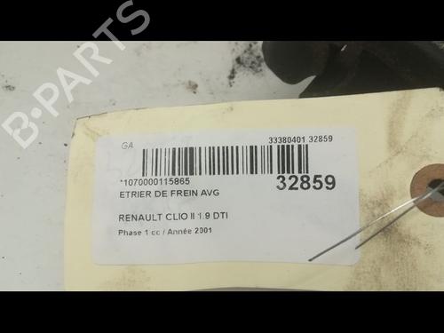 Used Left front brake caliper RENAULT CLIO II (BB_, CB_) 1.9 dTi (B/CB0U) (80 hp) 14877969