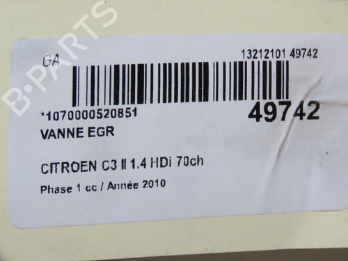 EGR-Ventil CITROËN C3 II (SC_) 1.4 HDi 70 (SC8HZC, SC8HR0, SC8HP4) | BP18076524M69 
