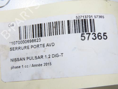 Front right lock NISSAN PULSAR Hatchback (C13) 1.2 DIG-T | BP32308408C97 - Image 6