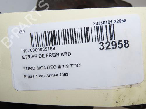 Used Right rear brake caliper Right rear brake caliper FORD MONDEO IV Turnier (BA7) 1.8 TDCi (125 hp) 14876963 14876963