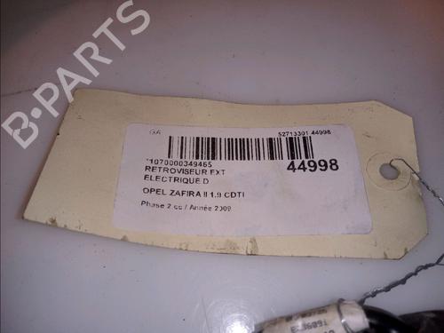 Right mirror OPEL ZAFIRA / ZAFIRA FAMILY B (A05) 1.9 CDTI (M75) | BP15742363C27 