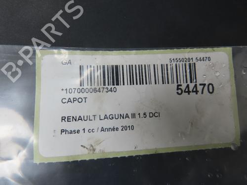 hood-renault-laguna-iii-bt01-2007-2008-2009-2010-2011-2012-2013-2014-2015-32768845 main image