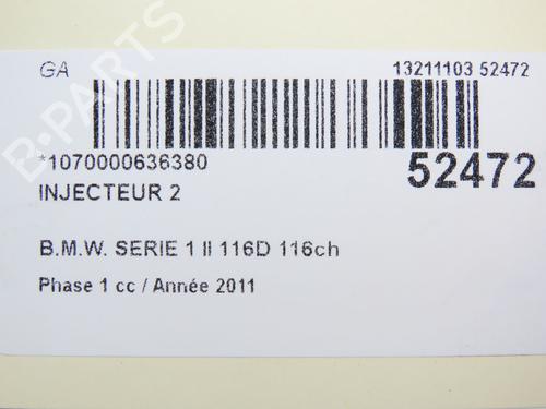 Injector BMW 1 (F20) 116 d | BP28828835M100 