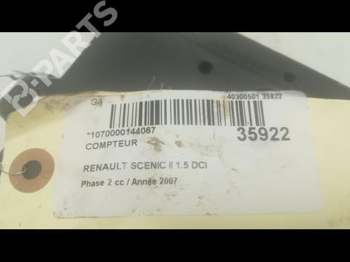 Instrument cluster RENAULT GRAND SCÉNIC II (JM0/1_) 1.5 dCi (JM1E) | BP9600222C47 