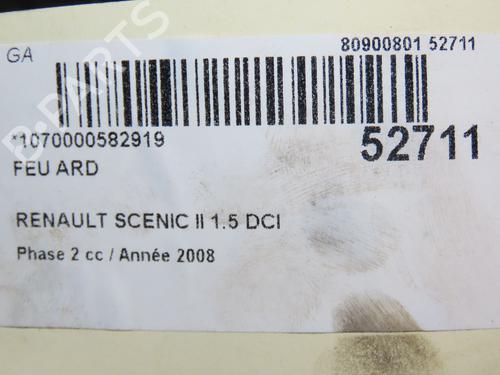 Højre baglygte RENAULT SCÉNIC II (JM0/1_) 1.5 dCi (JM1E, JM16) | BP28969553C35 