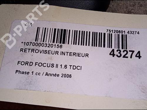 Rear mirror FORD FOCUS II (DA_, HCP, DP) 1.8 TDCi | BP9618318I6 