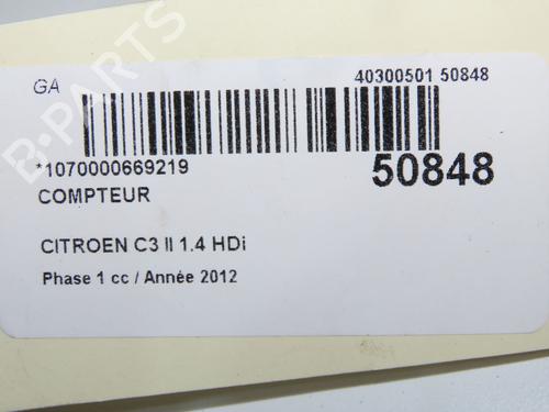Instrument cluster CITROËN C3 II (SC_) 1.4 HDi 70 (SC8HZC, SC8HR0, SC8HP4) | BP33008069C47 - Image 6