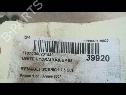 Used ABS pump RENAULT SCÉNIC II (JM0/1_) 1.5 dCi (JM1E, JM16) (106 hp) 9607792
